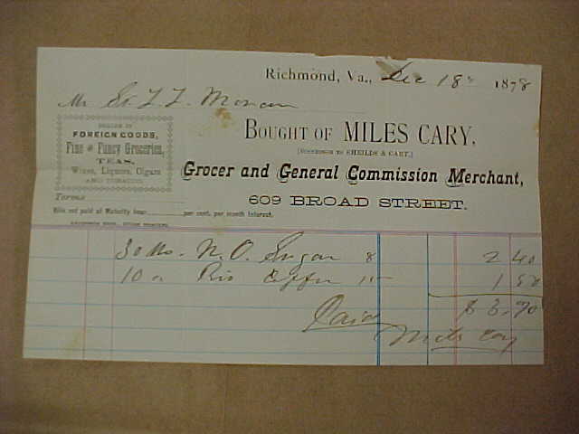 Store receipt