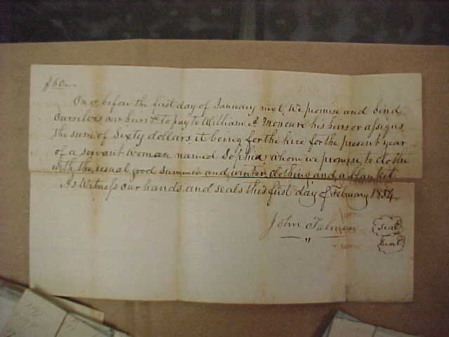 Slave receipt